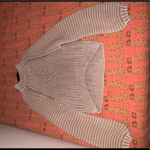 Free People cropped sweater with balloon arms